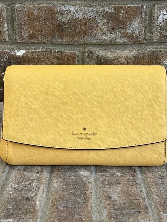 NWT Kate Spade Laurel Way Greer Crossbody Bag Purse In Fresh Hay - Picture 5 of 10